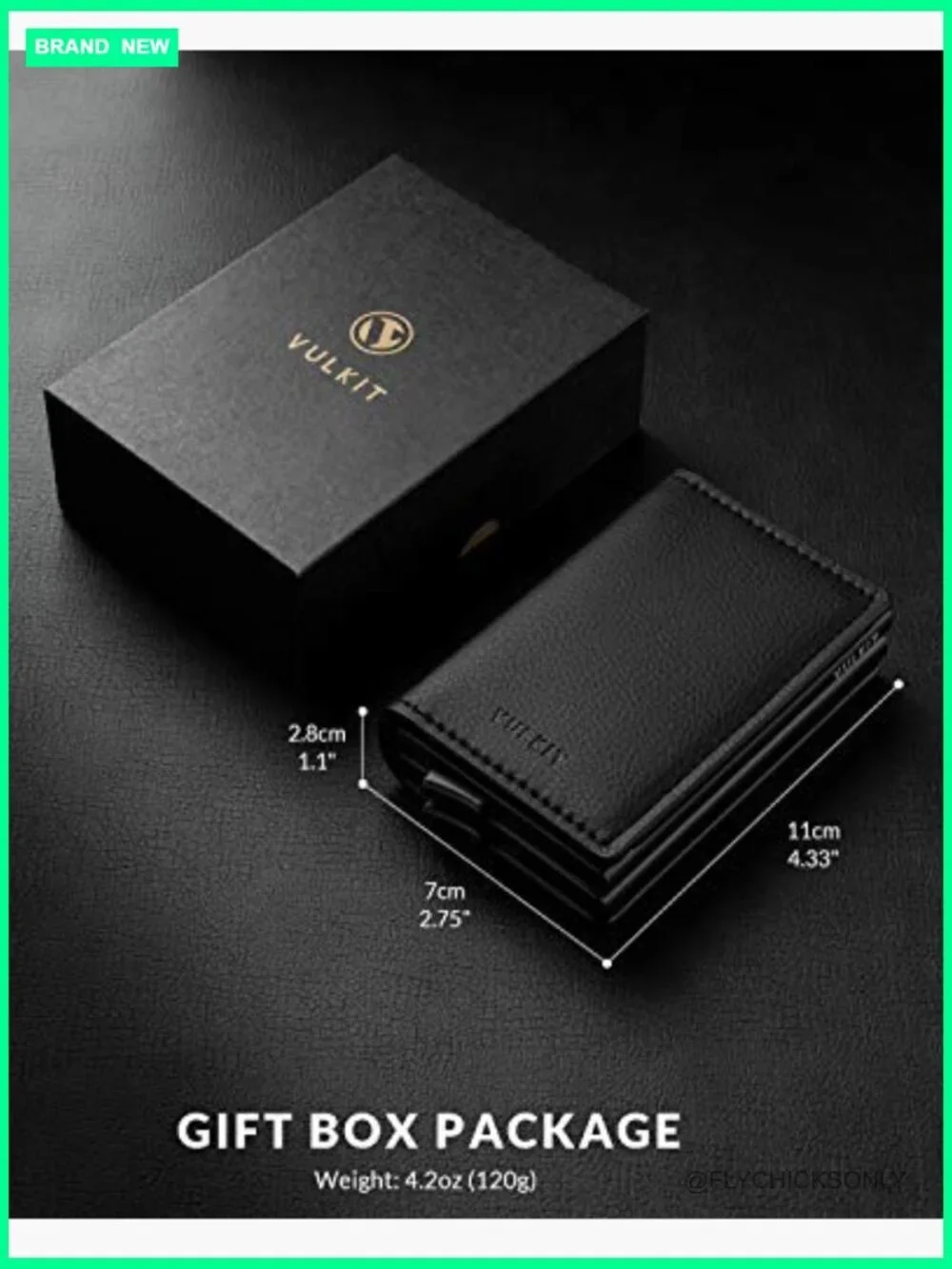 Pop Up Wallet Automatic Leather Slim Credit Card Holder RFID Blocking Metal